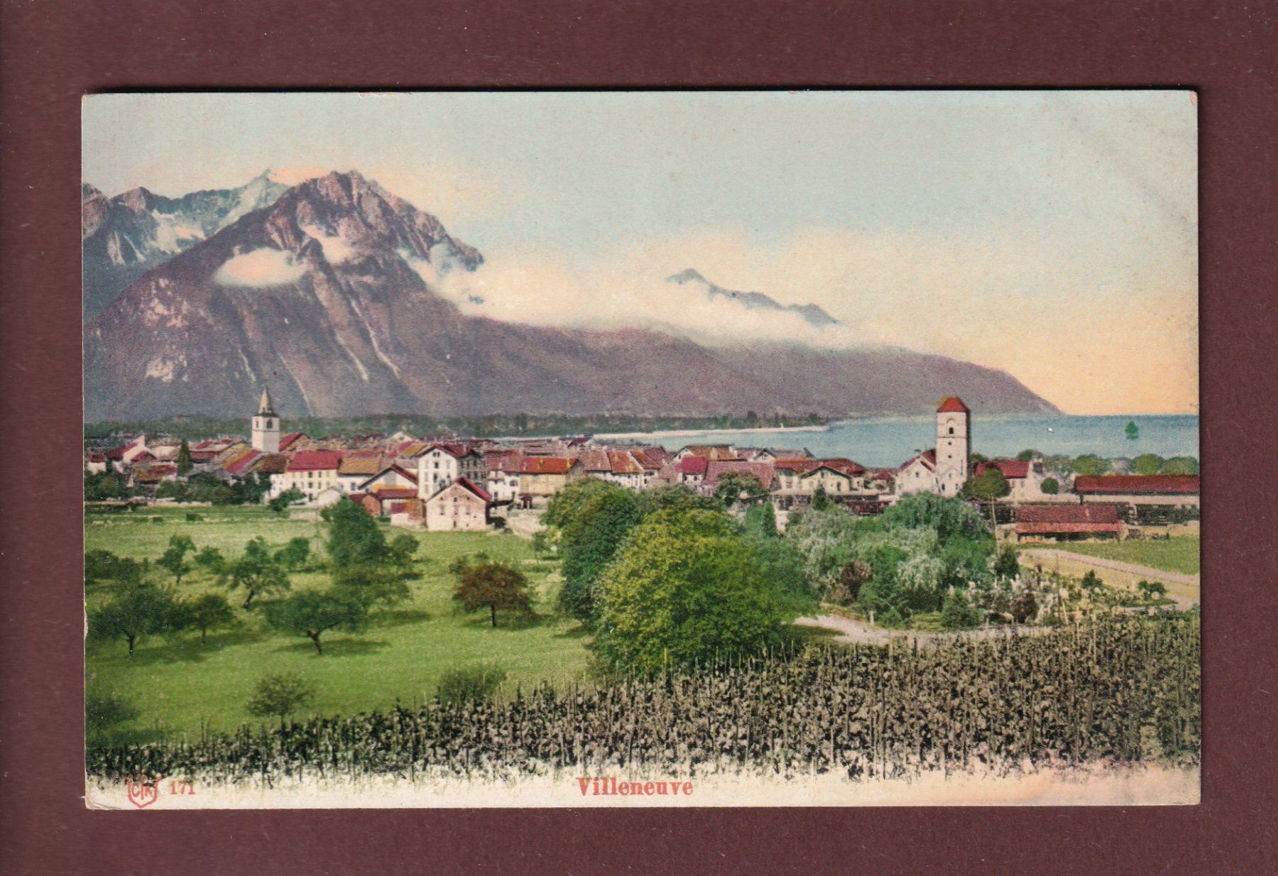 Cartoline postali: VILLENEUVE – Usato da Pully venduto da nicecards