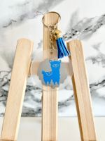 Handgemachter Schlüsselanhänger mit Lama/Alpaka