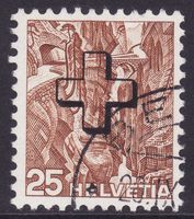 Verwaltungsmarke SBK-Nr. 33z (geriffeltes Papier 1938)