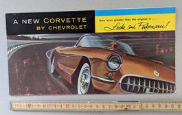 US-Originalkatalog "A NEW CORVETTE BY CHEVROLET", auffaltbar