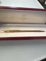 Stift Cartier Must II Pen vergoldet mit Box und Papieren