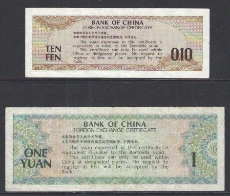 Banconote: 2 BANKNOTEN CHINA, BITTE SIEHE SCANS!!! – Usato da Watt venduto da maxdiroma 1