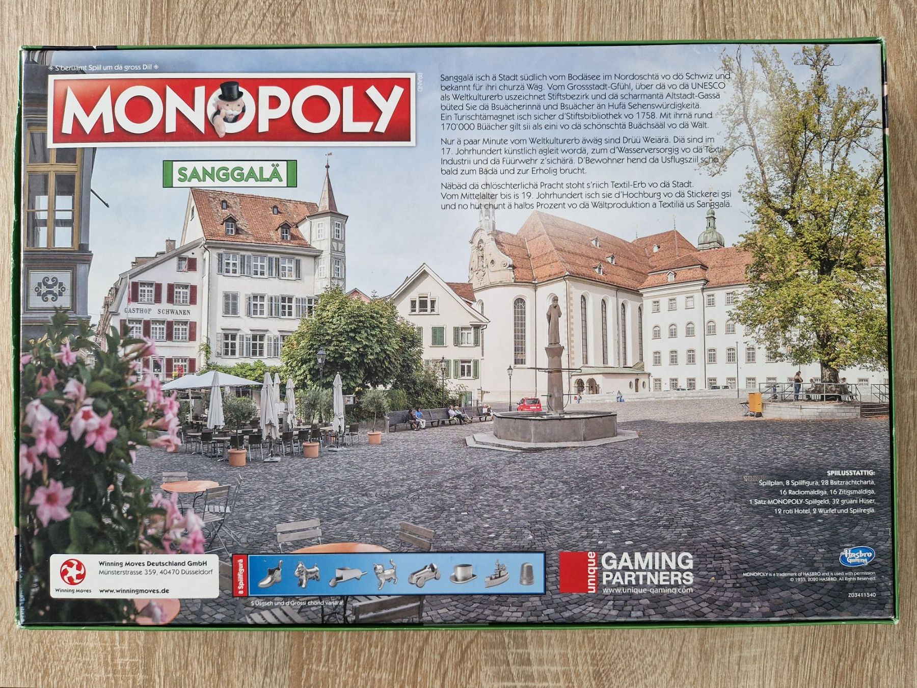 Hasbro Giochi: Monopoly - Sanggalä - St. Gallen – Usato da Rebstein venduto da Ajs_Toy_Palast_1 1