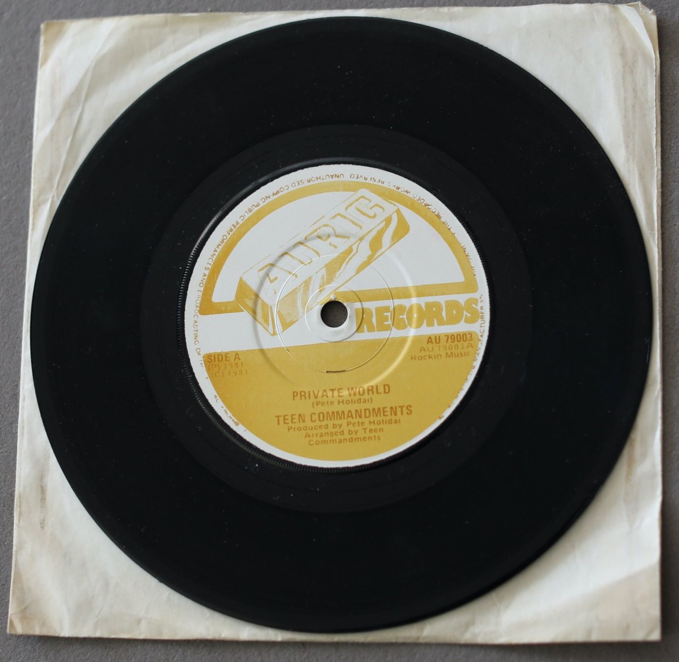 Vinyles: Single, Power Pop, Teen Commandments, Private World 1981 – D'occasion à Biel/Bienne par 808.3 1