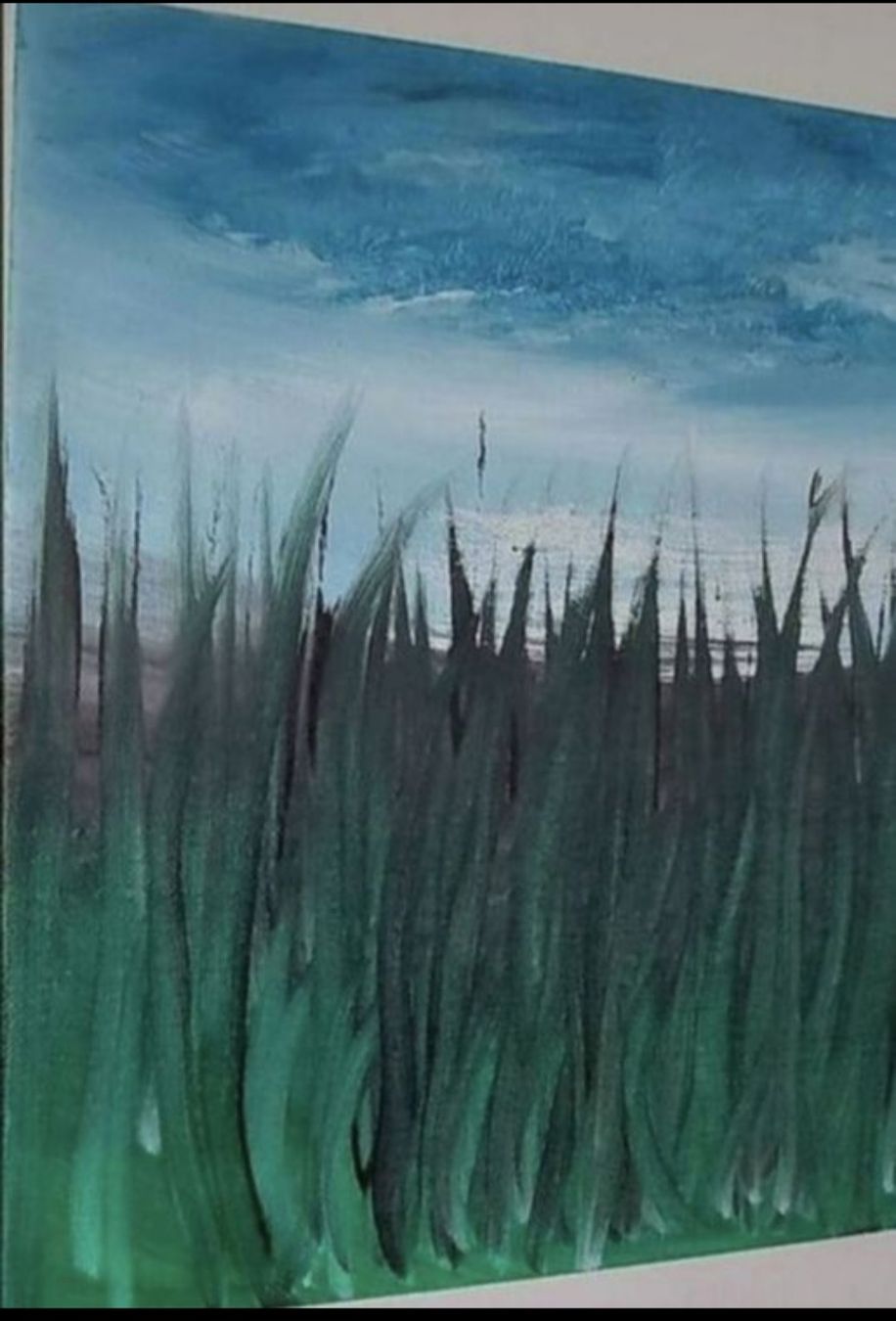 Tableaux: Gemälde " Sommerwiese " handmade 30×30 – Neuf (Voir description) à Riehen par Steinbock1970 4