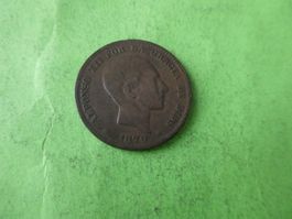 Spanien 1879, 10 Centimos