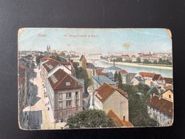 AK Basel, St. Albanvorstadt & Rhein