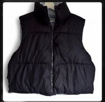 blue puffer vest with zipper #puffer #winterwear