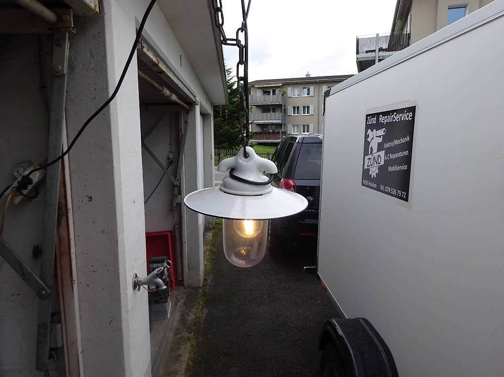Lampadari & plafoniere: Antike Hängelampe E-Mail / Keramik / Glas – Usato da Heiden venduto da Schlosser08