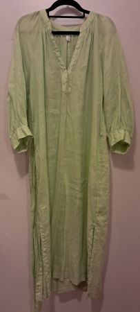 Leinenkleid gr. M (H&M) - hellgrün (100% Leinen)
