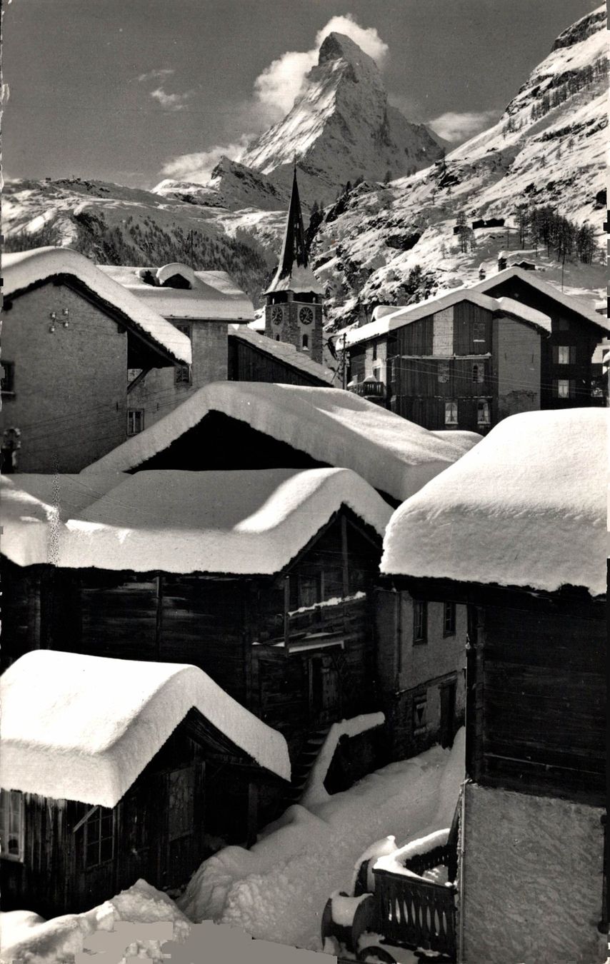 Cartoline postali: Zermatt mit Matterhorn – Usato da Bronschhofen venduto da Astore