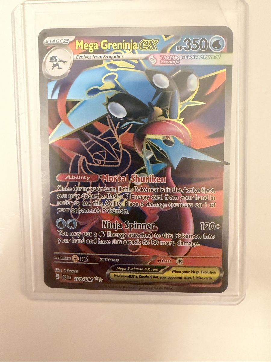 Pokémon Carte collezionabili: Mega Greninja EX 100/086 EN – Nuovo (secondo la descrizione) da St. Margrethen SG venduto da mar_r9qg