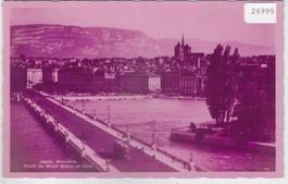 Geneve - Pont du Mont Blanc et Ville