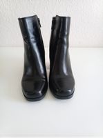 Schwarze Stiefeletten Gr. 37 mit Absatz - Herbst-Look!