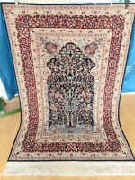 Kerman Lawer Perserteppich 180*126cm +Seide,frisch gewaschen