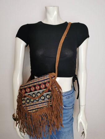 Ethno Hippie Tasche mit Fransen