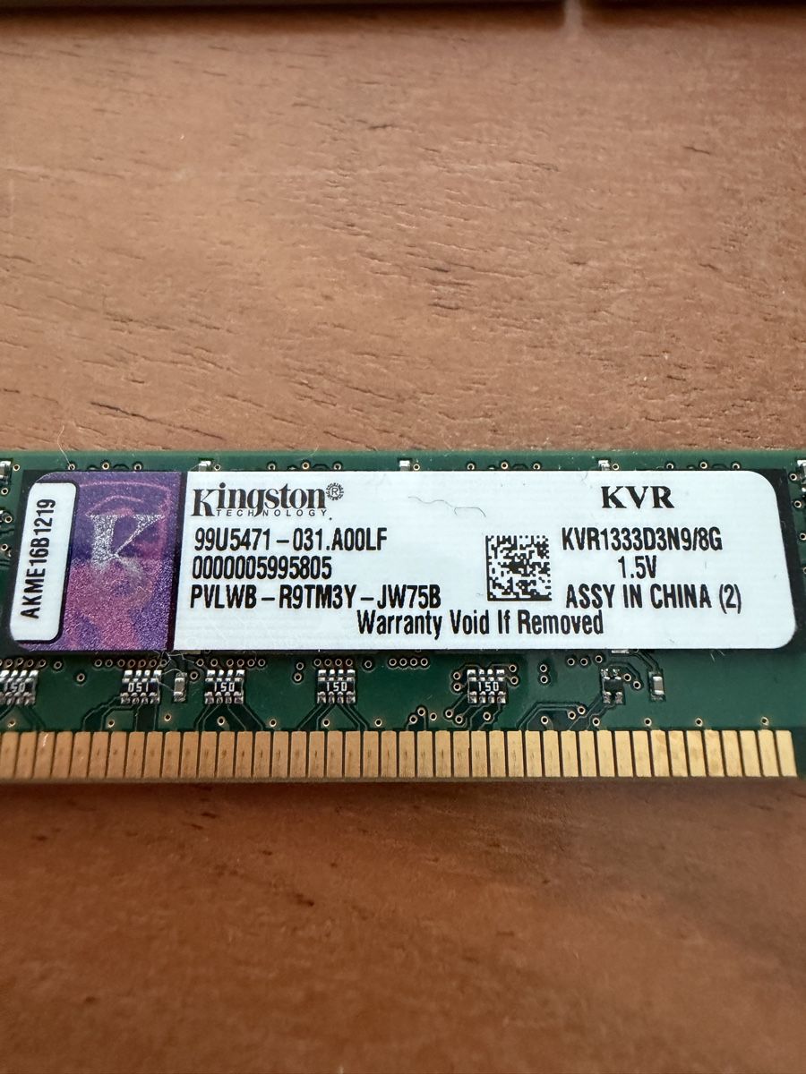 Kingston Mémoires / RAM: Kingston RAM 2x 8GB – Défectueux à Zetzwil par KaselCH 2