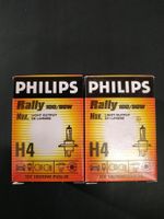 2x H4 p43t 100/90W 12V Philips Rally