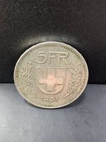 5 Franken Silbermünze 1951 B Schweiz / Fünfliber