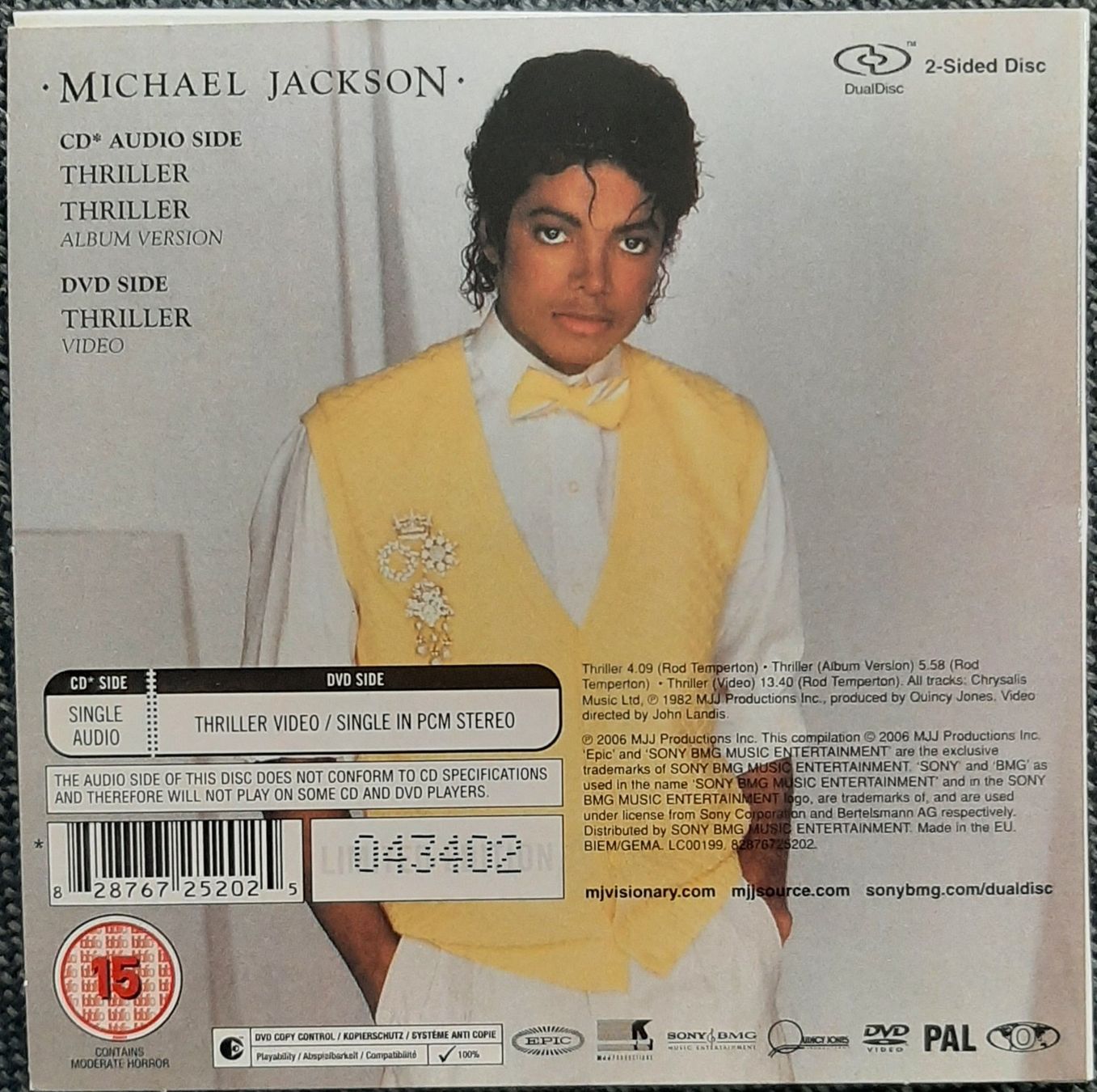 Tutti i DVDs: Michael Jackson - Thriller CD/DVD from Visionary collection – Usato da Watt venduto da Tomaf 1