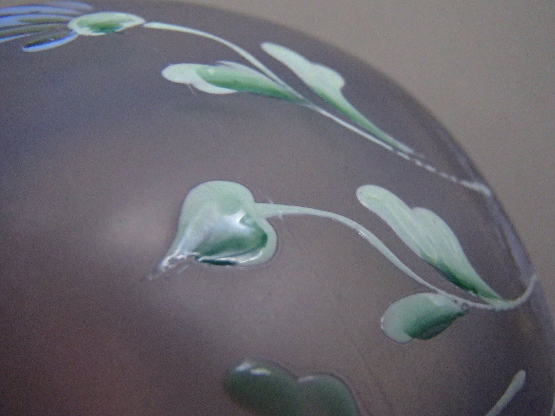 Portacenere: Glas Aschenbecher Margeriten handgemalt – Usato da Schöfflisdorf venduto da pullux 4