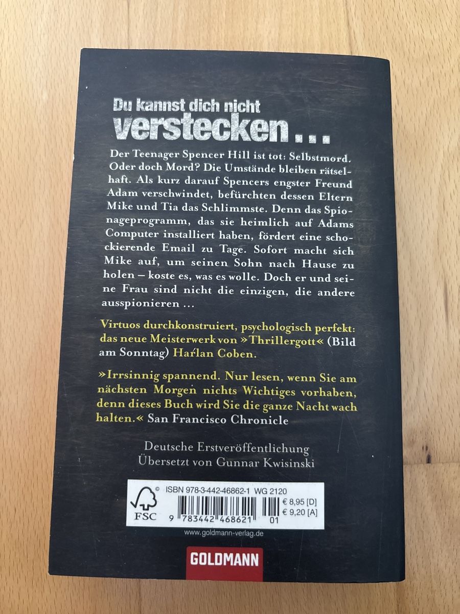 Libri: Harlan Coben - Sie sehen dich - Thriller – Usato da Zunzgen venduto da Ebnet12 1