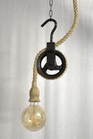 Lampe "Seilzug" Loft-Lampe im Industrial Style