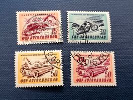 Jugoslawien 1953 Auto- Motorradrennen Mi.-Nr.724-27  (E1968)