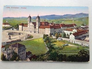 Ansichtskarten: Kloster Einsiedeln – Gebraucht aus Sargans von nicsam1815