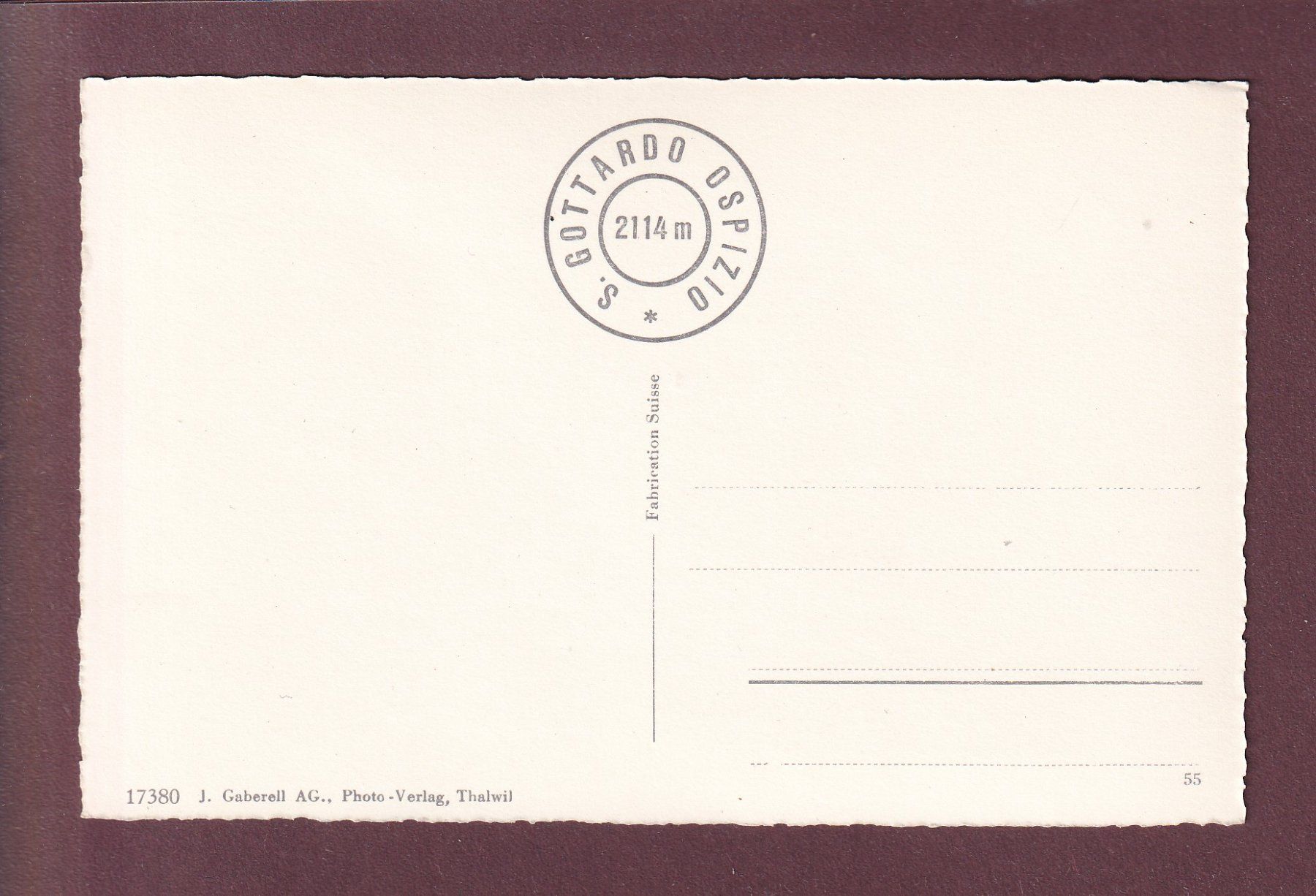 Cartes postales: GOTTHARD-HOSPIZ - Monument Guex – D'occasion à Pully par nicecards 1