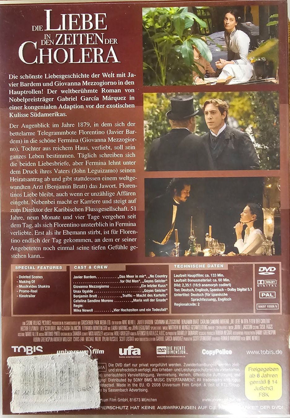 Tutti i DVDs: Die Liebe in den Zeiten der Cholera – Usato da Wahlen b. Laufen venduto da Cg10 1
