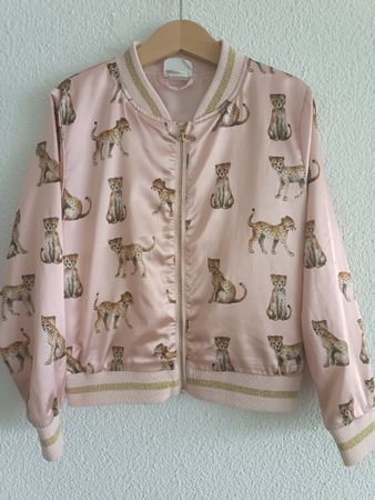 Jacke / Blouson/ Bomberjacke Gr 122 Seide