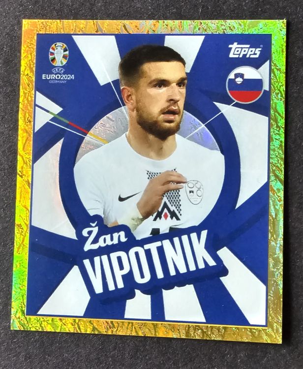 EM 2024 Topps Sticker Zan Vipotnik SVN PTW Gold (Neu (gemäss ...
