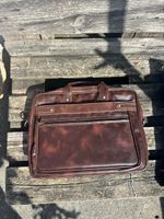 Aktentasche Leder braun mit Schultergurt, neuzustand