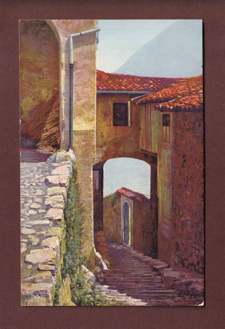 Cartoline postali: GANDRIA - Motivo – Usato da Pully venduto da nicecards