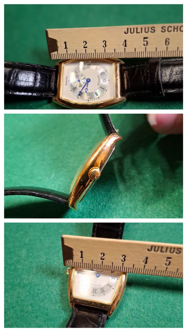Orologi: Zeitner Madison Quartz Gold Plated Men's Watch – Usato da Schlieren venduto da Norauro 6