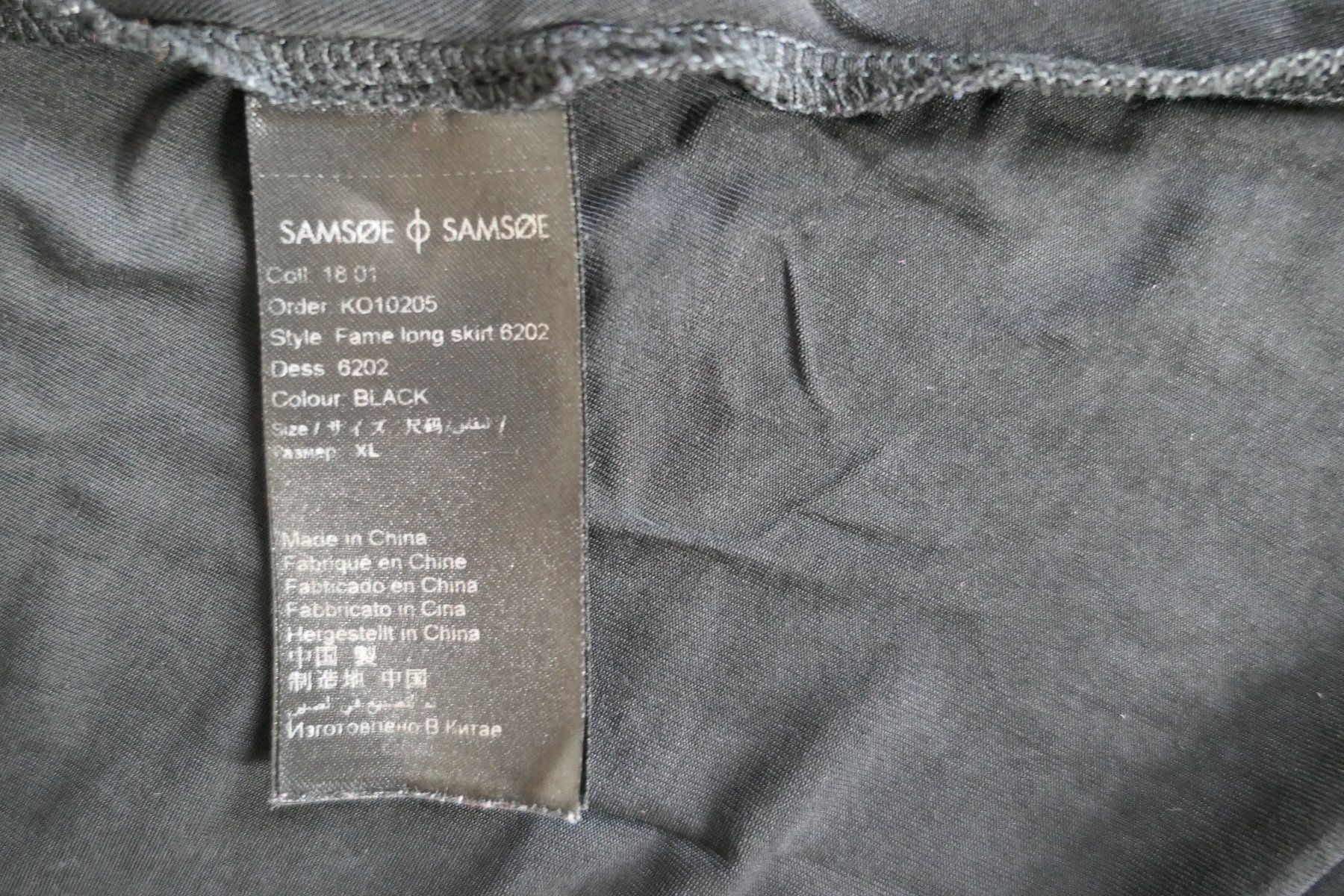Samsøe Samsøe Gonne: Samsoe Samsoe: jupe longue noire (taille XL) – Usato da Geneve venduto da Seven-Peaks-Seconds 4