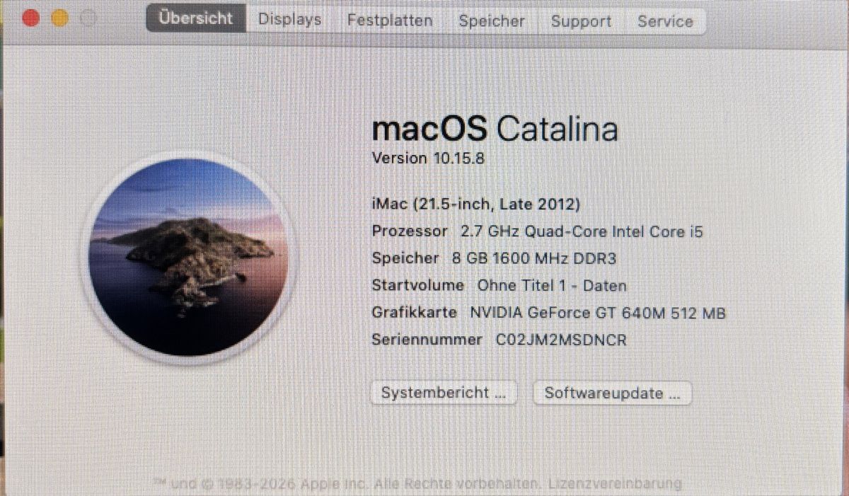 Apple PCs: Apple iMac 21.5 Late 2012 – Gebraucht aus Glarus von fam_qkb9 1