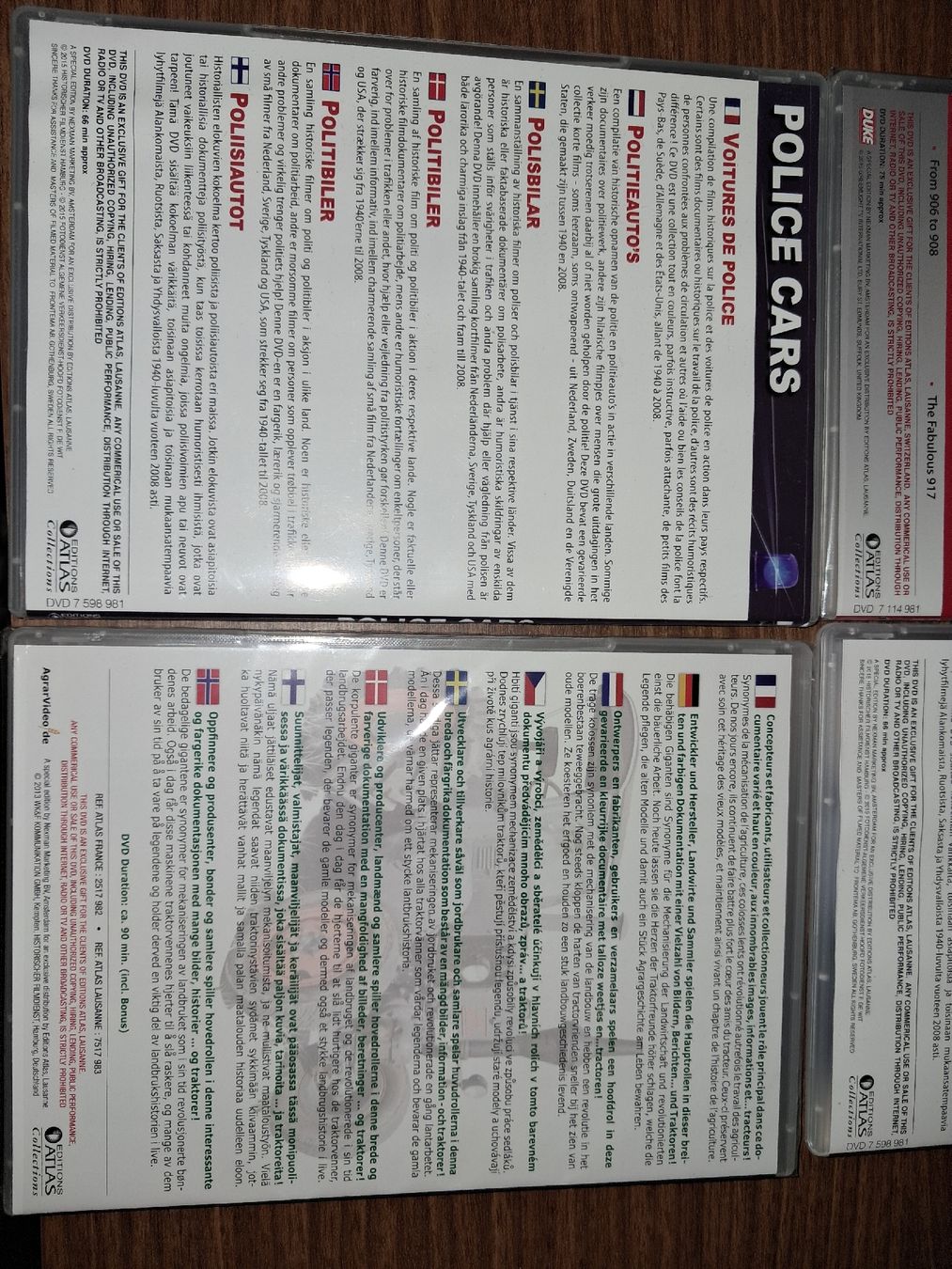 Tutti i DVDs: Lot de 4 divers DVD atlas – Nuovo e nell'imballaggio originale da Le locle venduto da juliensaran 6