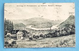 Soolbad Schönegg - Rheinpanorama - Mumpf - 1909