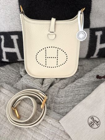 Hermès Evelyne 16 TPM – Farbe Cream – NEU – Full Set