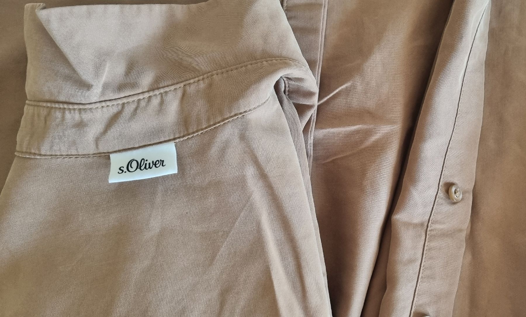Vestiti: S.Oliver Kleid beige mit Bindegürtel Gr. 34 – Usato da Champlan venduto da acr_kkd5 4
