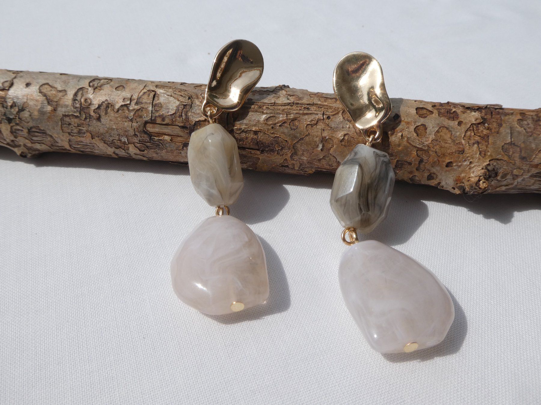 Orecchini pendenti & Orecchini a lobo: Hänge-Ohrstecker, Boho-Style, Modeschmuck / NEU – Nuovo (secondo la descrizione) da Gattikon venduto da kaandooh 2