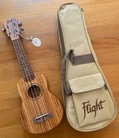 Ukulele Flight Zebrano neu/neuwertig - DUS322 inkl. Gigbag