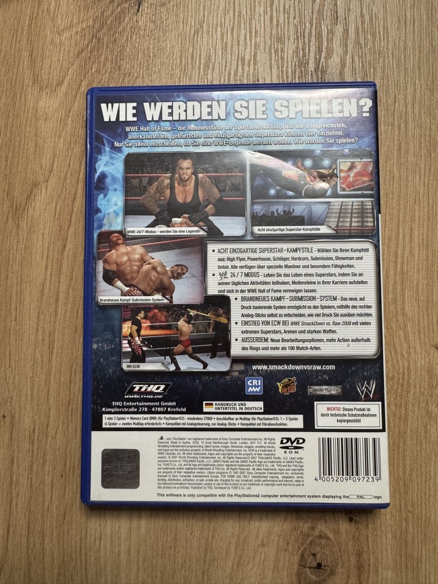 Sony Giochi: Smackdown vs Raw 2008 PS2 - Wrestling Game – Usato da Biberist venduto da etesummer 1