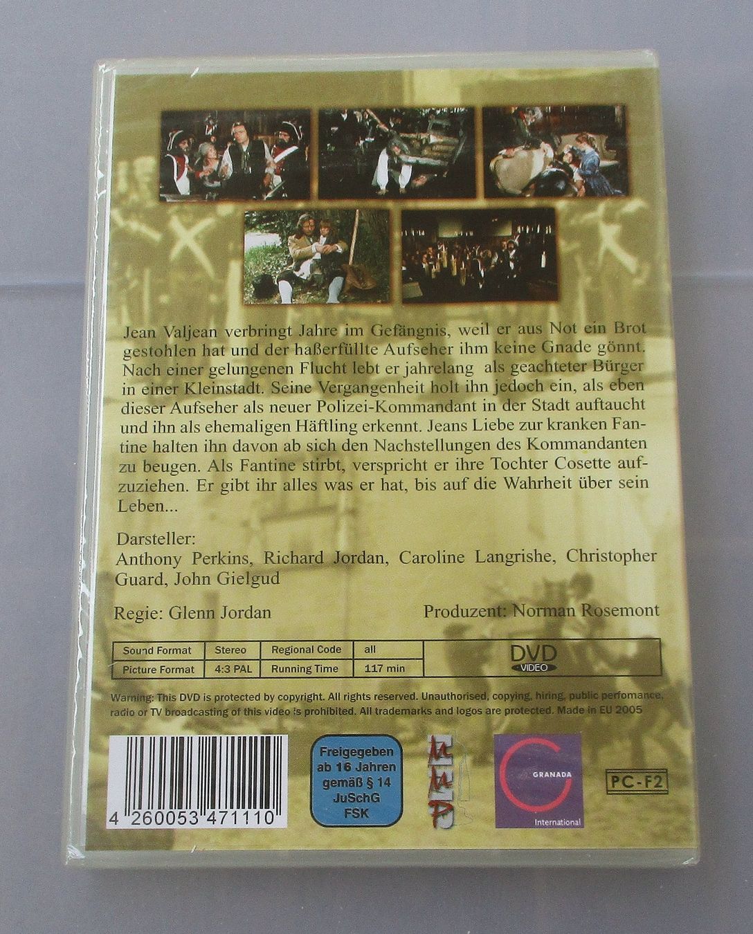 Tutti i DVDs: LES MISERABLES - Anthony Perkins NEU/OVP – Nuovo e nell'imballaggio originale da Wattwil venduto da Muriel10 1