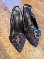 Louis Vuitton Slingpumps, braun, Gr. 35, Herbst-Look!