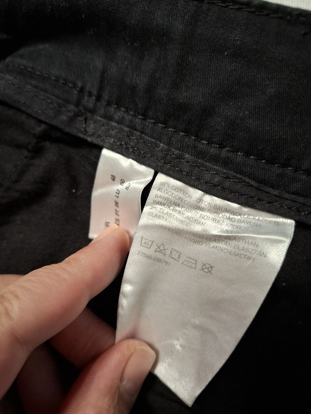 C&A Pantaloni: Bermudas/Shorts Gr. 48, schwarz, C&A – Usato da Urtenen-Schönbühl venduto da nerdgirl 2