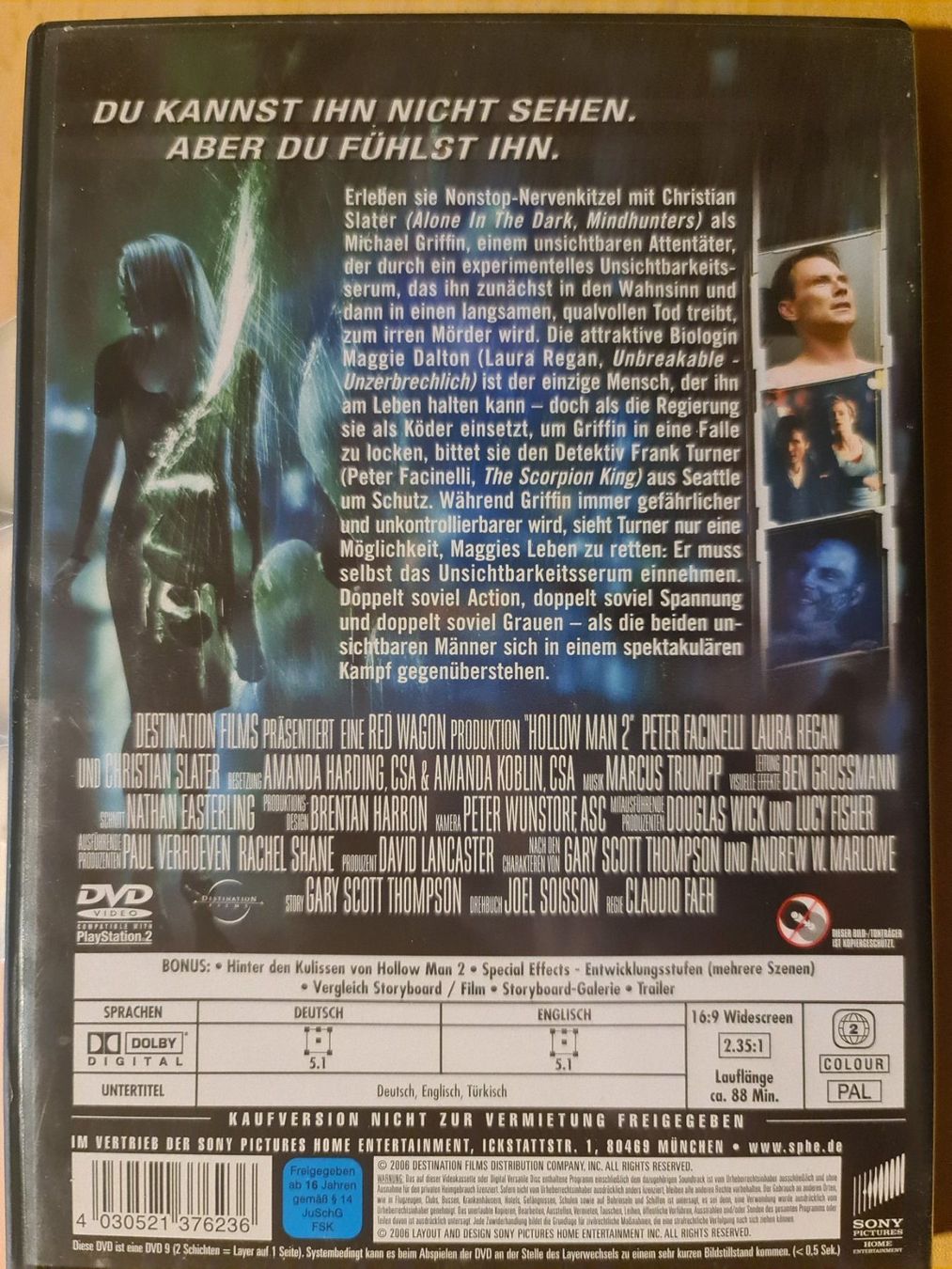 Tutti i DVDs: DVD Hollow man – Usato da Dintikon venduto da Vexi 1