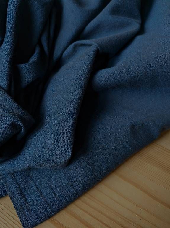 Tessuti: Khadi Baumwolle leicht dunkelblau 2 m x 1.14 m – Nuovo (secondo la descrizione) da Bern venduto da samtgrau